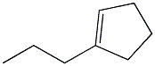 1-Propylcyclopentene. 结构式