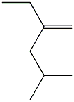 2-Methyl-4-methylenehexane. 结构式