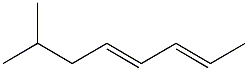 7-Methyl-2,4-octadiene. 结构式