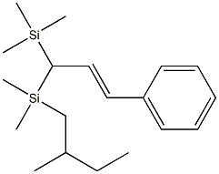 Silane, dimethyl(2-methylbutyl)(3-phenyl-1-trimethylsilylallyl)- 结构式