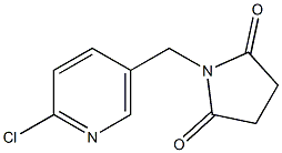 1-[(2-Chloropyridin-5-yl)methyl]pyrrolidine-2,5-dione 结构式