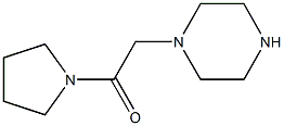 1-(1-PYRROLIDINYLCARBONYL METHYL)PIPERAZINE 结构式