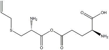 GAMMA-谷氨酰-S-烯丙基-L-半胱氨酸 结构式