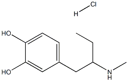 N-METHYL-1-(3,4DIHYDROXYPHENYL)-BUTAN-2-AMINEHYDROCHLORIDE 结构式