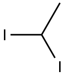 1,1-二碘乙烷 结构式