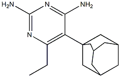 2,4-diamino-5-(1-adamantyl)-6-ethylpyrimidine 结构式