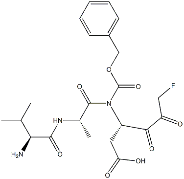 benzyloxycarbonylvalyl-alanyl-aspartyl fluoromethyl ketone 结构式