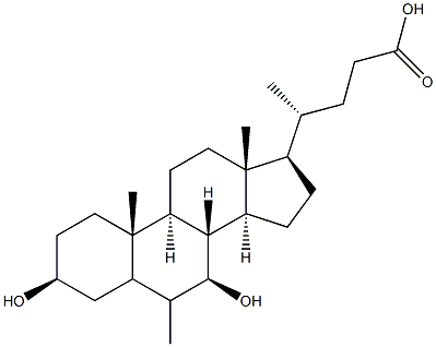 6-methylursodeoxycholic acid 结构式
