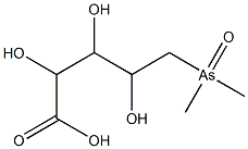 5-dimethylarsinoyl-2,3,4-trihydroxypentanoic acid 结构式