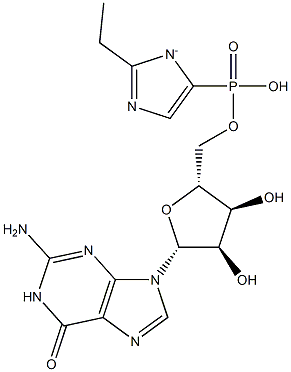 guanosine 5'-phospho-2-ethylimidazolide 结构式