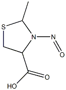 N-nitroso-2-methylthiazolidine-4-carboxylic acid 结构式