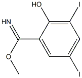 methyl-3,5-diiodohydroxybenzimidate 结构式