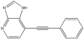 7-phenylethynylimidazo(4,5-b)pyridine 结构式