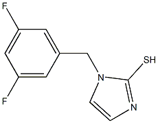 1-(3,5-difluorobenzyl)imidazole-2-thiol 结构式