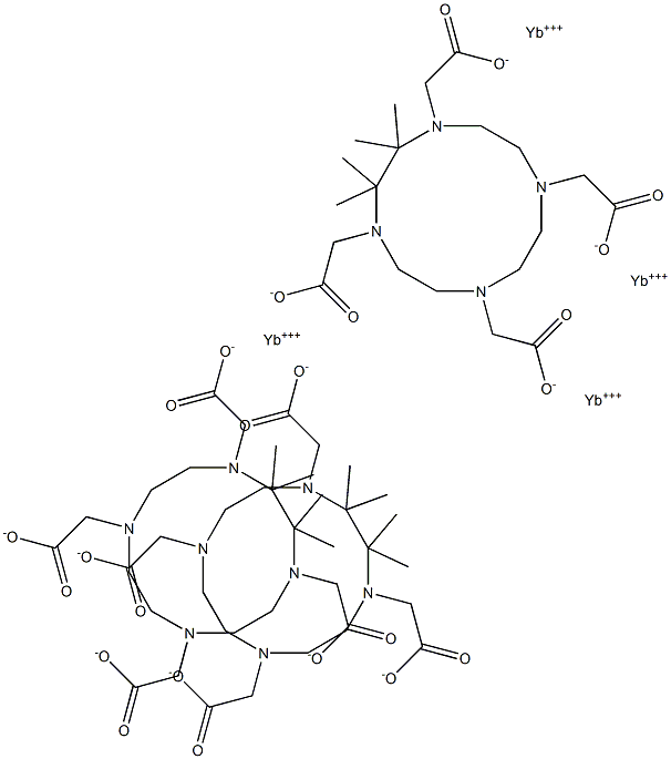ytterbium-tetramethyl-1,4,7,10-tetraazacyclododecane-1,4,7,10-tetraacetic acid 结构式