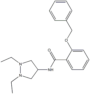2-(benzyloxy)-N-(1,2-diethyltetrahydro-1H-pyrazol-4-yl)benzamide 结构式