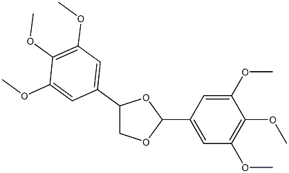 2,5-bis(3,4,5-trimethoxyphenyl)-1,3-dioxolane 结构式