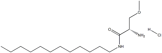 O-methyl-serine dodecylamide hydrochloride 结构式