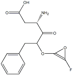 benzyloxycarbonyl-aspartyl(O-methyl)fluoromethane 结构式