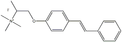 N,N,N-trimethyl-1-(4-stilbenoxy)-2-propylammonium iodide 结构式