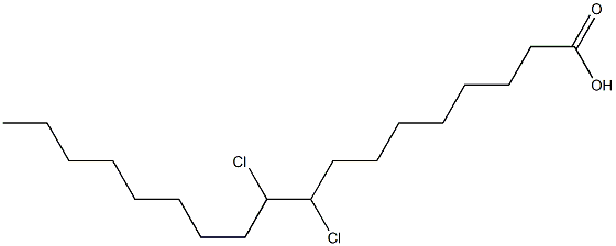 9,10-dichlorostearic acid 结构式