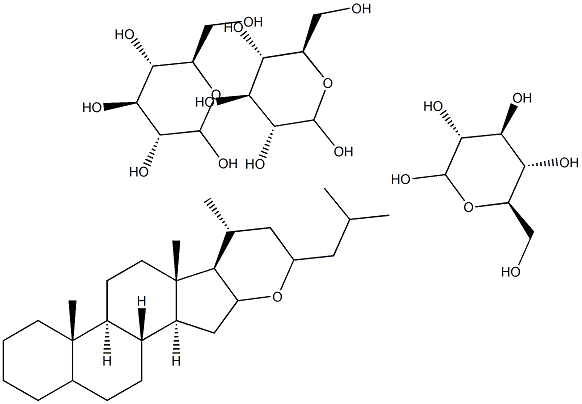 16,23-epoxycholestane triglycoside 结构式