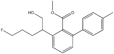 N-3-fluoropropyl-2-carbomethoxy-3-(4'-methylphenyl)nortropane 结构式
