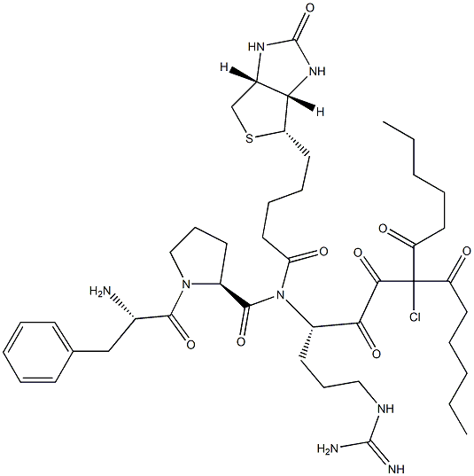 biotinyldicaproyl-phenylalanyl-prolyl-arginyl-chloromethylketone 结构式