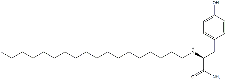 N-(stearyl)tyrosinamide 结构式