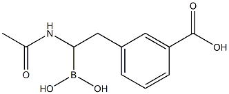 1-acetamido-2-(3-carboxyphenyl)ethane boronic acid 结构式