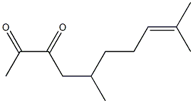 5,9-dimethyl-8-decene-2,3-dione 结构式