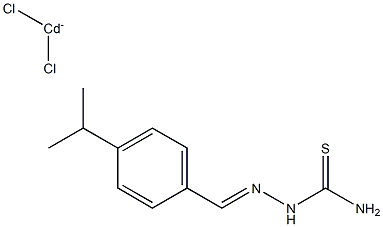 dichloro(4-isopropylbenzaldehyde thiosemicarbazone)cadmium(I) 结构式