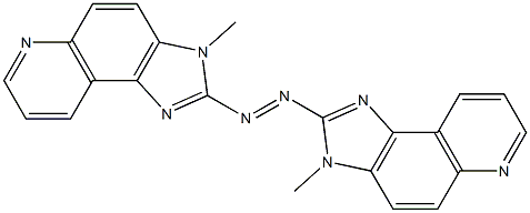 2,2'-azo-bis-3-methylimidazo(4,5-f)quinoline 结构式