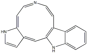 indolo(3,2-d)pyrrolo(3,2-g)azecine 结构式