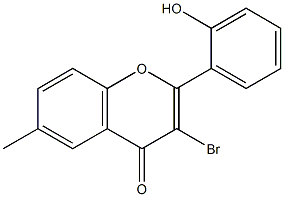 3-bromo-6-methyl-2'-hydroxy flavone 结构式