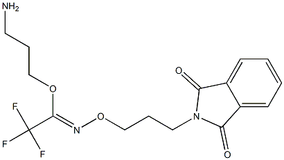 3-aminopropyl N-(3-phthalimidopropyloxy)trifluoroacetimidate 结构式