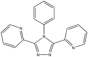 4-phenyl-3,5-bis(2-pyridyl)-4H-1,2,4-triazole 结构式