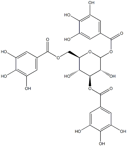 1,3,6-tri-O-galloylglucopyranose 结构式