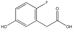 6-fluoro-3-hydroxyphenylacetic acid 结构式