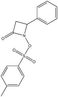 N-tosyloxy-4-phenyl-2-azetidinone 结构式