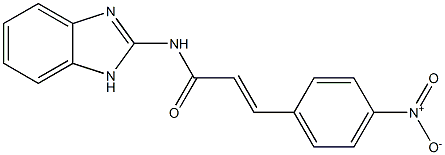 2-(4-nitrocinnamoylamino)benzimidazole 结构式