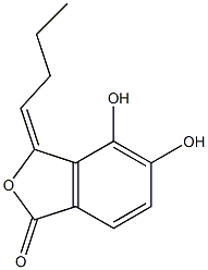 3-butylidene-4,5-dihydroxyphthalide 结构式