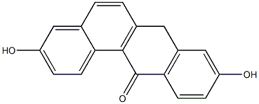 3,9-DIHYDROXYBENZANTHRONE 结构式