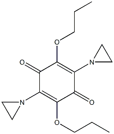 2,5-DI(N-PROPOXY)-3,6-BIS(ETHYLENIMINO)-PARA-BENZOQUINONE 结构式