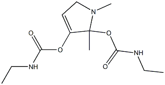2,3-BIS-N-ETHYLCARBAMOYLOXYMETHYL-1-METHYL-3-PYRROLINE 结构式
