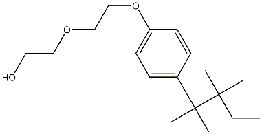 2-(2-(4-(TETRAMETHYLBUTYL)PHENOXY)ETHOXY)ETHANOL 结构式