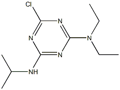 2-CHLORO-4-DIETHYLAMINO-6-ISOPROPYLAMINO-S-TRIAZINE 结构式