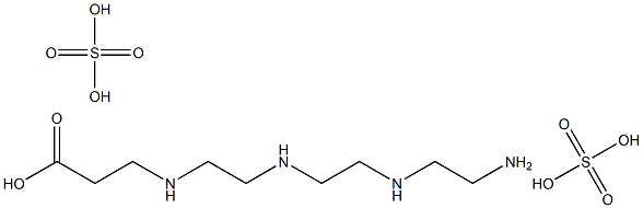 4,7,10,13-TETRAAZATRIDECANOICACIDDIHYDROGENSULPHATE 结构式