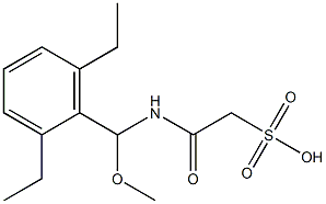 2-((2,6-DIETHYLPHENYL)(METHOXYMETHYL))-AMINO-2-OXOETHANESULPHONICACID 结构式