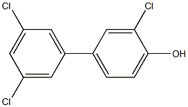 4-HYDROXY-3,3',5'-TRICHLOROBIPHENYL 结构式